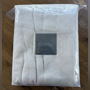 RH Drapery Panel Italian Wool Herringbone 50”x96” One Panel